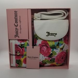 Juicy Couture White multi rose cellie and cc gift set